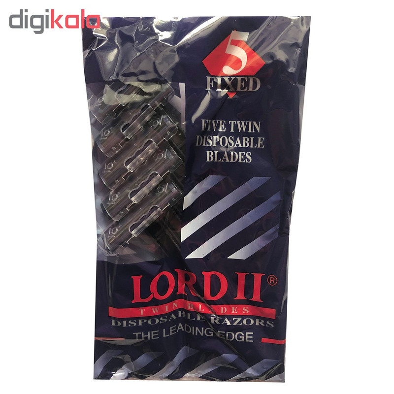 خودتراش مردانه لرد مدل Twin Blades بسته 5 عددی