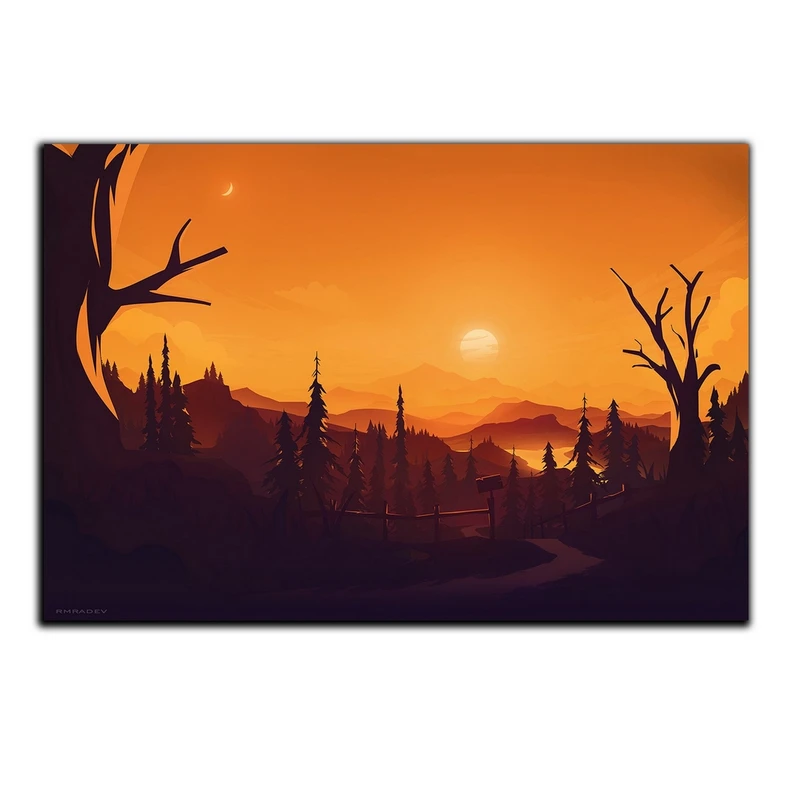 تابلو شاسی بکلیت طرح جنگل زمستانی مدل SH-S5134