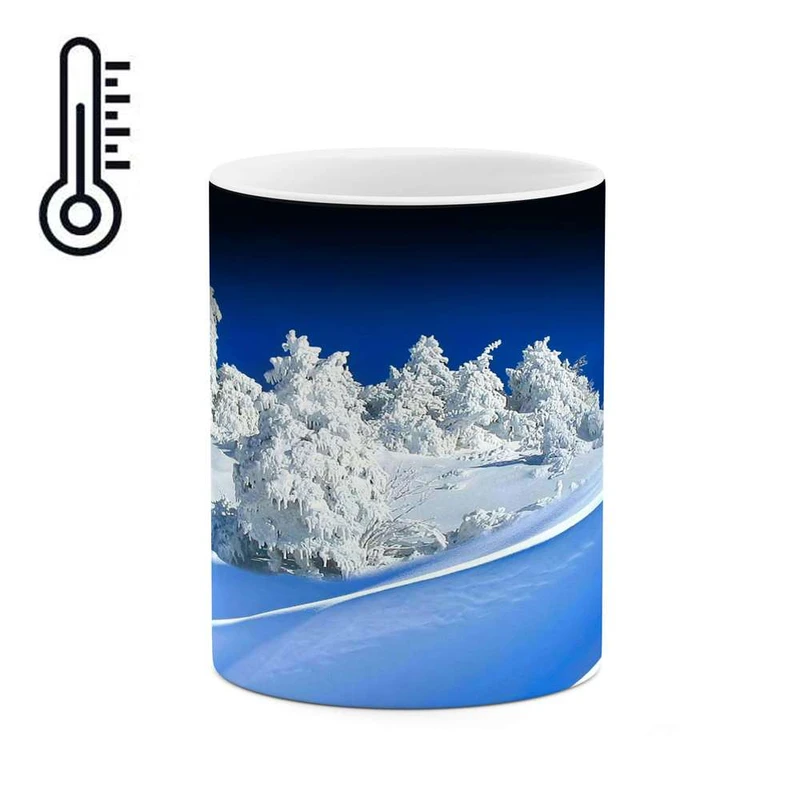 ماگ حرارتی کاکتی مدل منظره برفی کد mgh15127