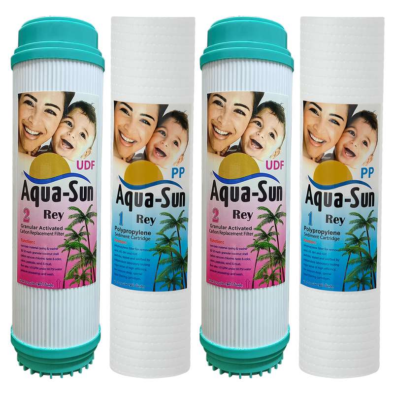 فیلتر دستگاه تصفیه آب آکوا سان ری مدل New Aqa sun-102 مجموعه 4 عددی