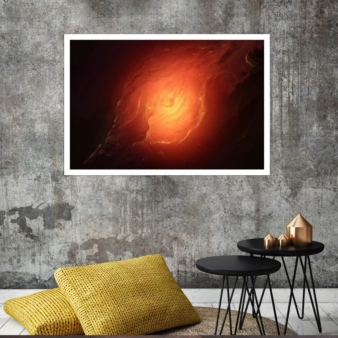 تابلو بکلیت طرح فضا و کهکشان مدل قاب شاسی W-s8320