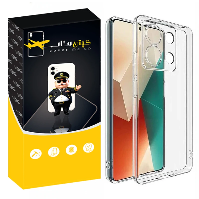 کاور کپتن قاب مدل Crystal مناسب برای گوشی موبایل شیائومی Redmi Note 13 pro 5G / Poco X6