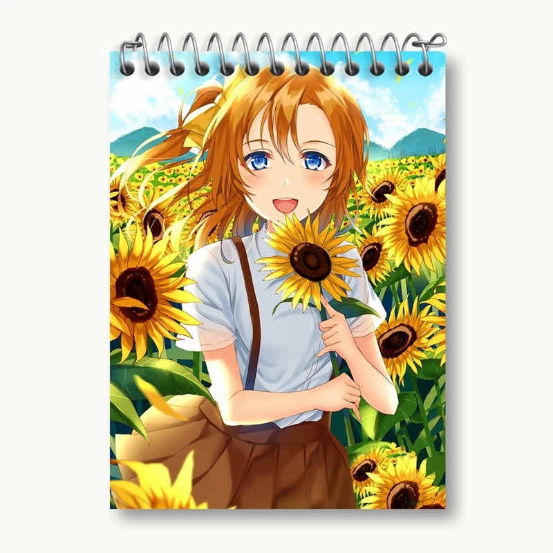 دفتر یادداشت 50 برگ خندالو مدل هونوکا انیمه لاو لایو Love Live کد 18280