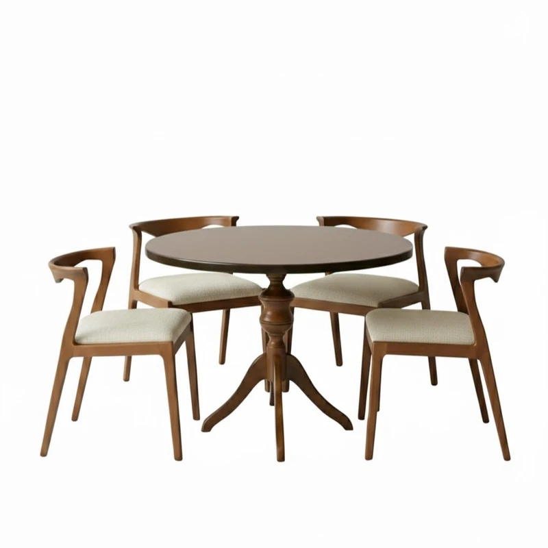 میز و صندلی ناهارخوری چهار نفره مدل افرا