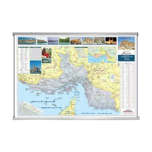 نقشه گردشگری استان هرمزگان انتشارات گیتاشناسی نوین کد 1608 L