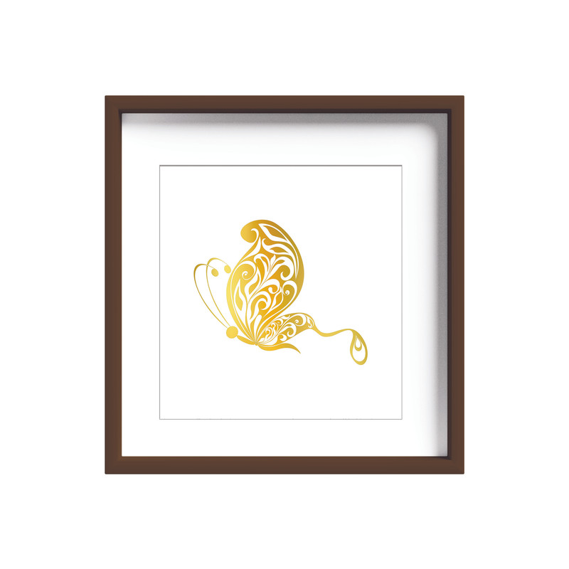 تابلو طلاکوب زرکات طرح پروانه مدل Butterfly