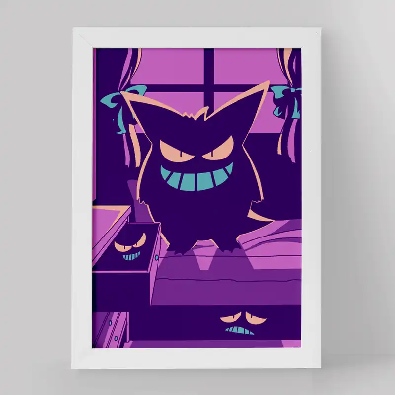 تابلو خندالو مدل گنگار انیمه پوکمون کد 17376