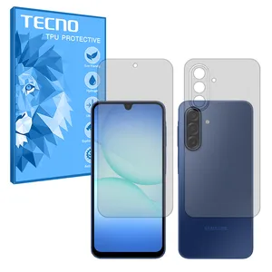 Tecno Resistant model transparent screen protector suitable for Samsung Galaxy A17 Mobile phone along with the back protector