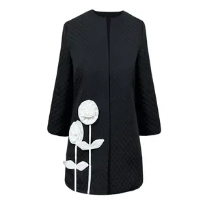 مانتو زنانه مدل ژاکارد رز کد 80