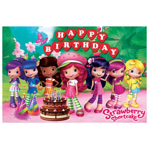  بنر تم تولد طرح توت فرنگی کوچولو کد 1010