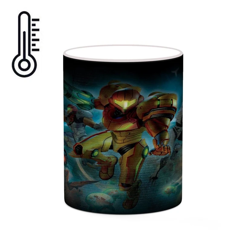 ماگ حرارتی کاکتی مدل بازی متروید پرایم Metroid Prime کد mgh29543