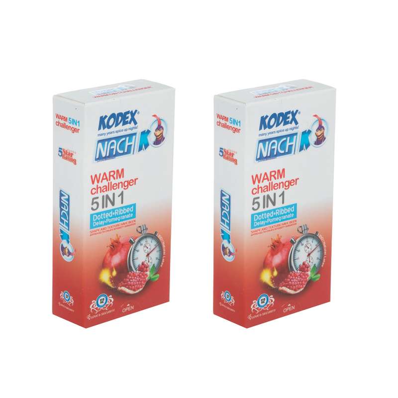 کاندوم ناچ کدکس مدل Warm Challenger 5in1 مجموعه 2 عددی کاندوم ناچ کدکس مدل Warm Challenger 5in1 مجموعه 2 عددی