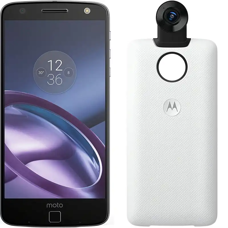 گوشی موبایل موتورولا مدل Moto Z XT1650-03 ظرفیت 32 گیگابایت همراه با Moto Mods 360 Camera ماژول Moto Mods 360 Camera