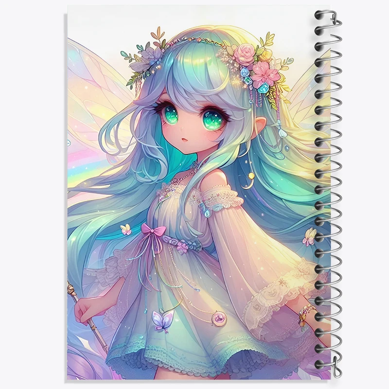 دفتر شطرنجی 50 برگ خندالو طرح دخترانه کیوت کد F6056