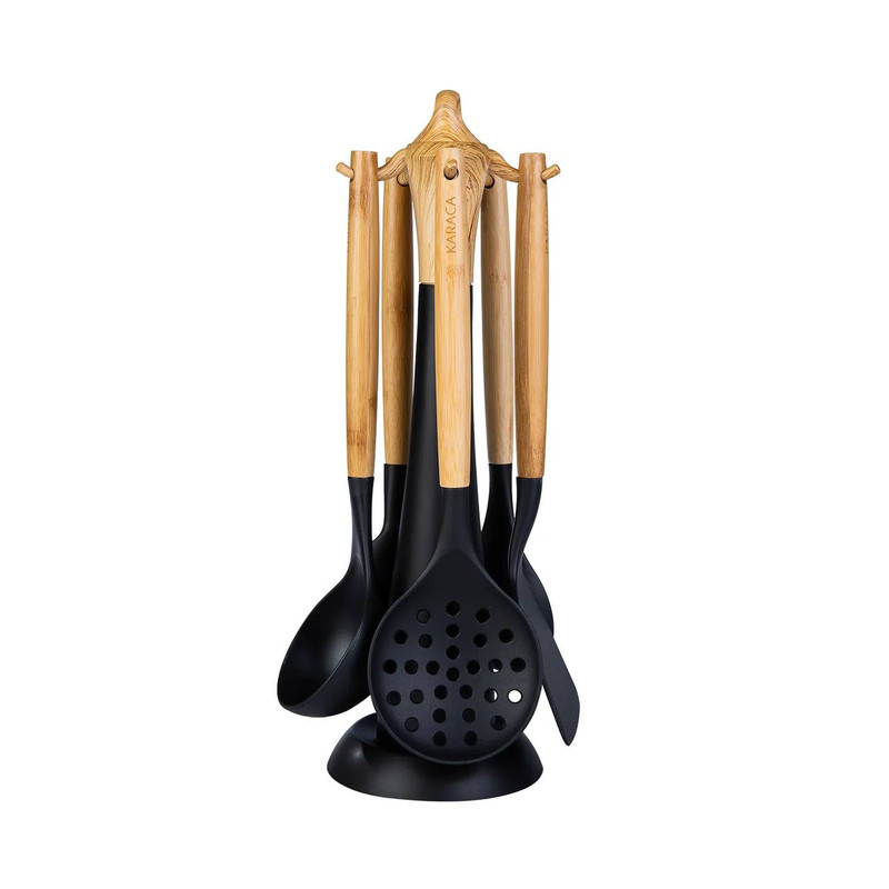 سرویس کفگیر و ملاقه 6 پارچه کاراجا مدل woodyland