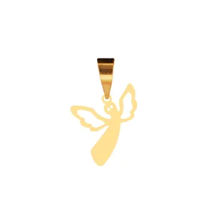 آویز گردنبند طلا 18 عیار زنانه آمانژ مدل فرشته D11353