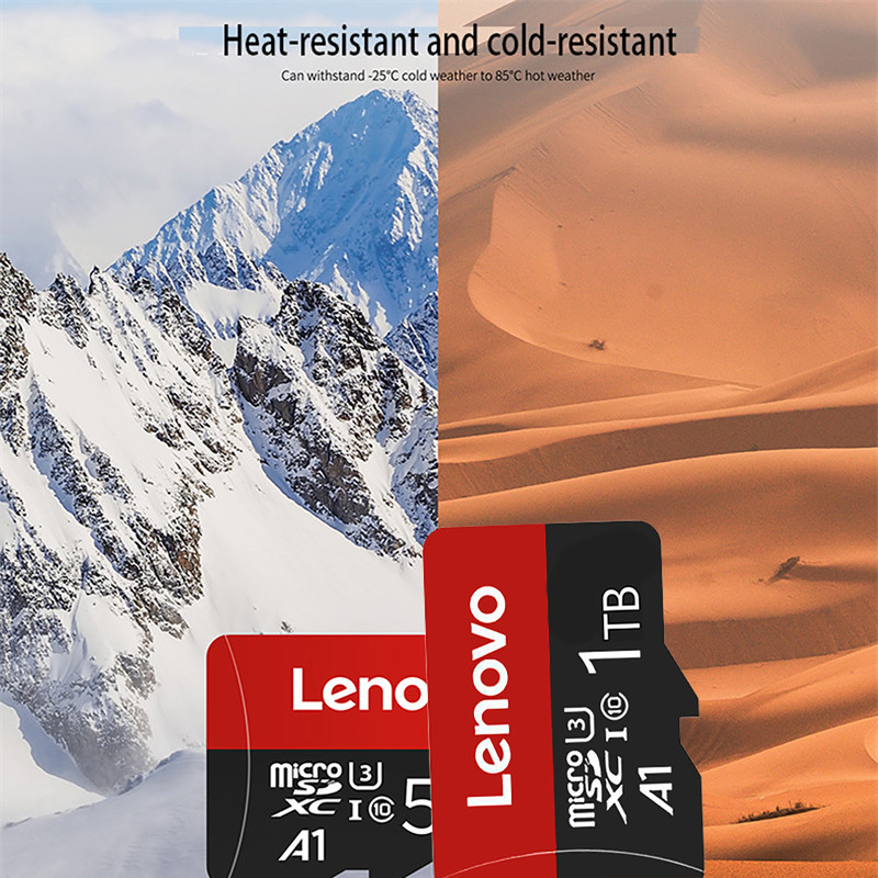 کارت حافظه microSDXC لنوو مدل A1-eco کلاس 10 استاندارد UHS-I U3 سرعت 30MBps ظرفیت 1 ترابایت