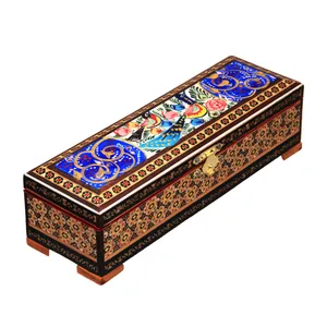 قلمدان جعبه ای خاتم کاری کد 2-70033
