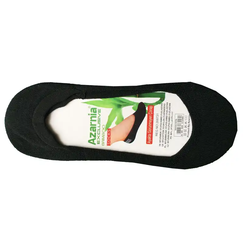 جوراب کالج زنانه مدل رورانگشتی پشت ژله ای رنگ مشکی