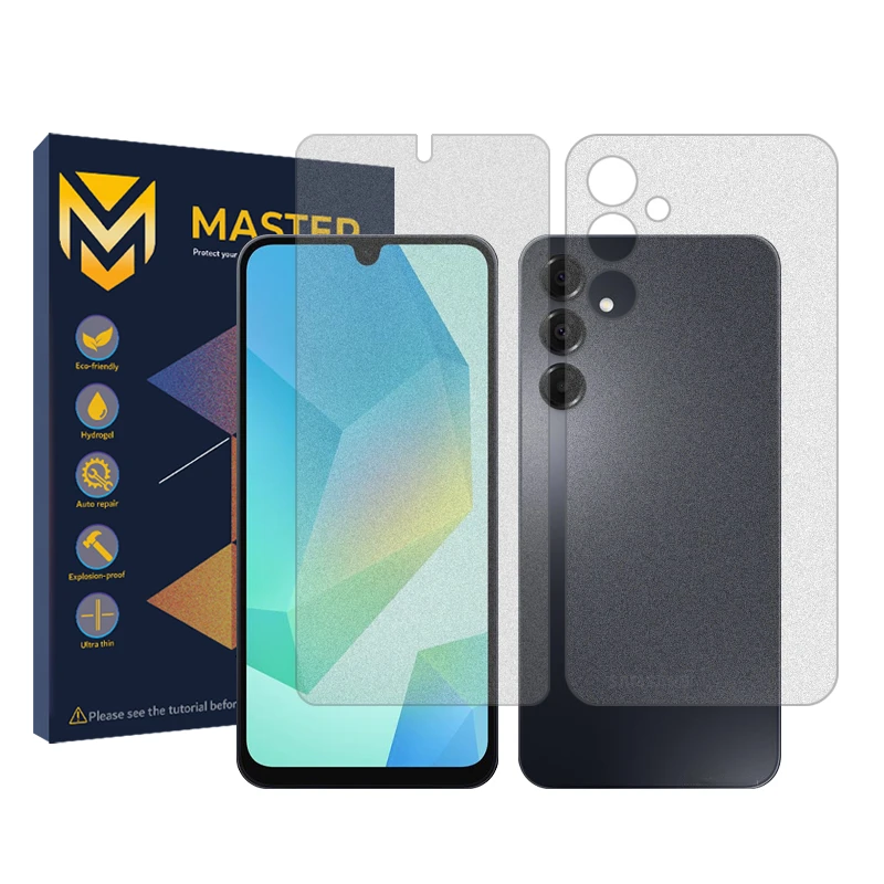 محافظ صفحه نمایش مات مستر مدل Resistant مناسب برای گوشی موبایل سامسونگ Galaxy A05s به همراه محافظ پشت گوشی