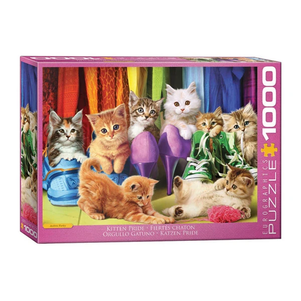 پازل 1000 تکه یوروگرافیکس پازلز مدل Kitten Pride