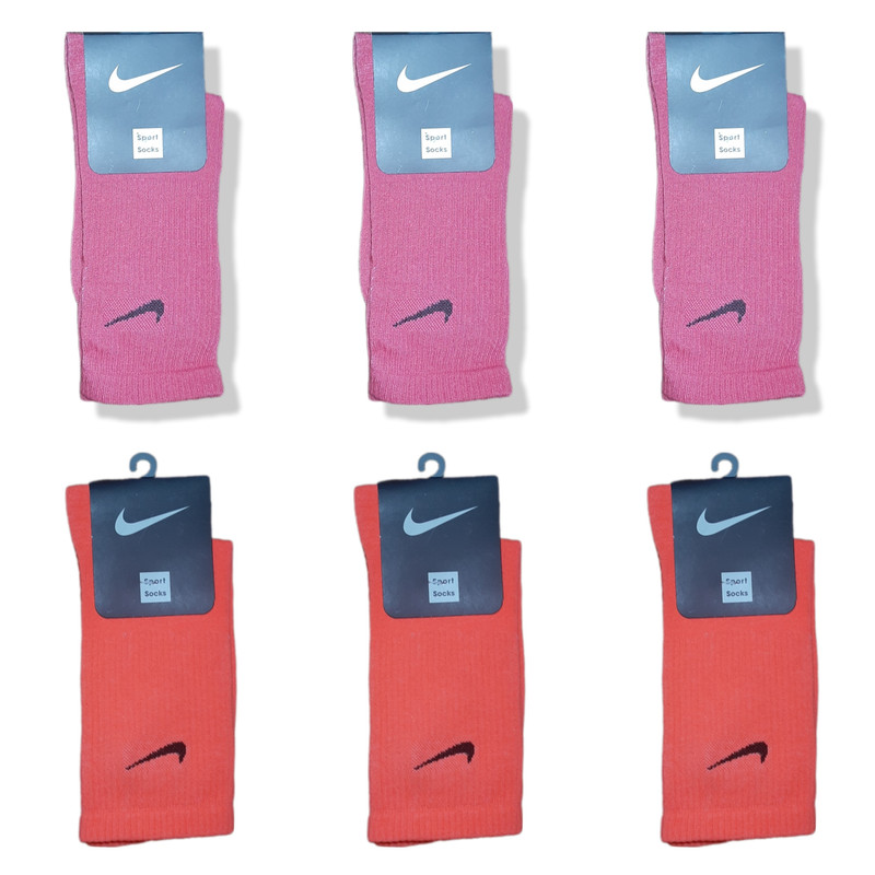 جوراب ورزشی زنانه مدل NI-K2 بسته شش عددی