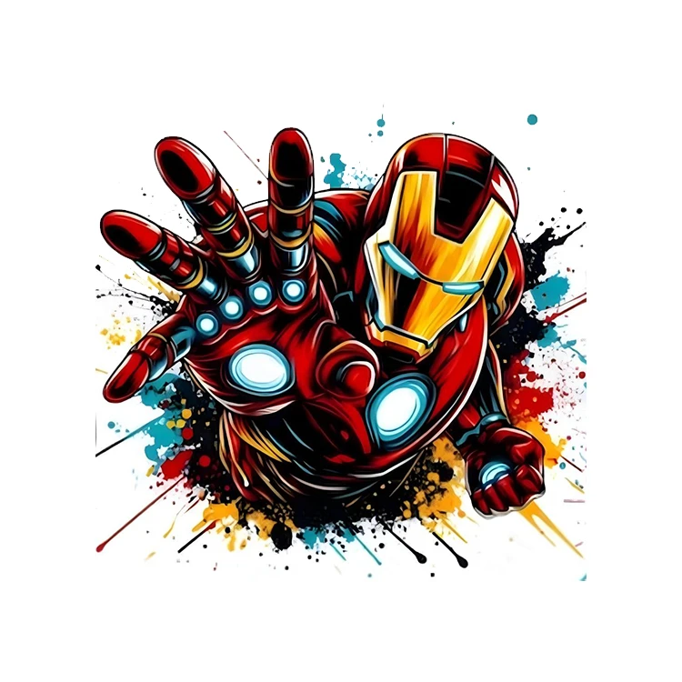 استیکر پارچه و لباس پاد آفرین مدل مرد اهنین کد 1009