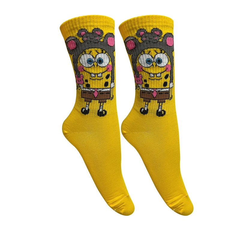 جوراب ساق بلند تن پوش هنگامه مدل کش اسپرت باب اسفنجی