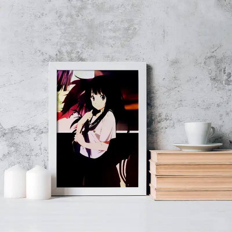 تابلو خندالو مدل چیتاندا انیمه هیوکا Hyouka کد 17112