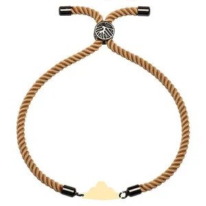 دستبند طلا 18 عیار زنانه الن نار مدل ابر 101493