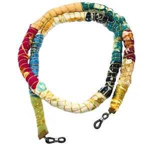 بند عینک مدل az270 طرح پارچه گل گلی