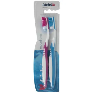Fuchs Record Plus Medium Toothbrush Pack Of 2