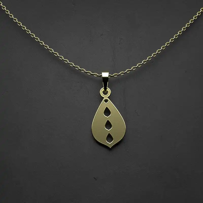 گردنبند طلا 18 عیار زنانه مدوپد مدل پروانه کد CA10442