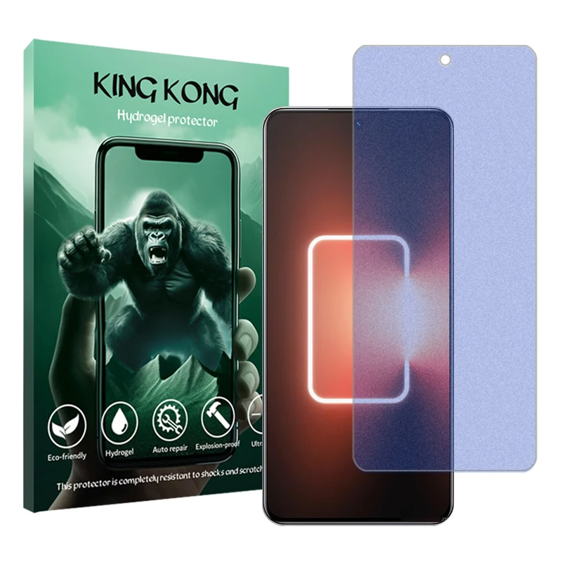محافظ صفحه نمایش مات ضداشعه آبی کینگ کونگ مدل Tough مناسب برای گوشی موبایل ریلمی GT3