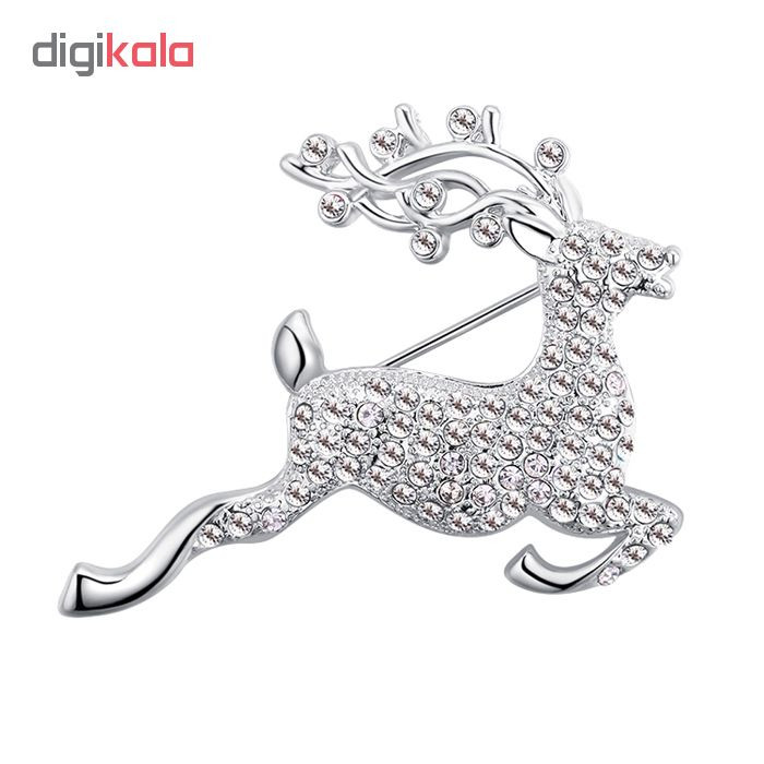 گل سینه طرح گوزن مدل BRC069S0 گل سینه طرح گوزن مدل BRC069S0