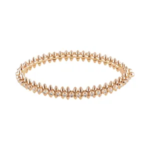 دستبند النگویی طلا 18 عیار زنانه مدل 15402