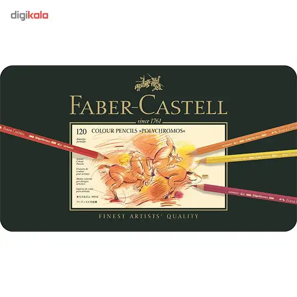 مداد رنگی 120 رنگ فابر-کاستل مدل Polychromos
