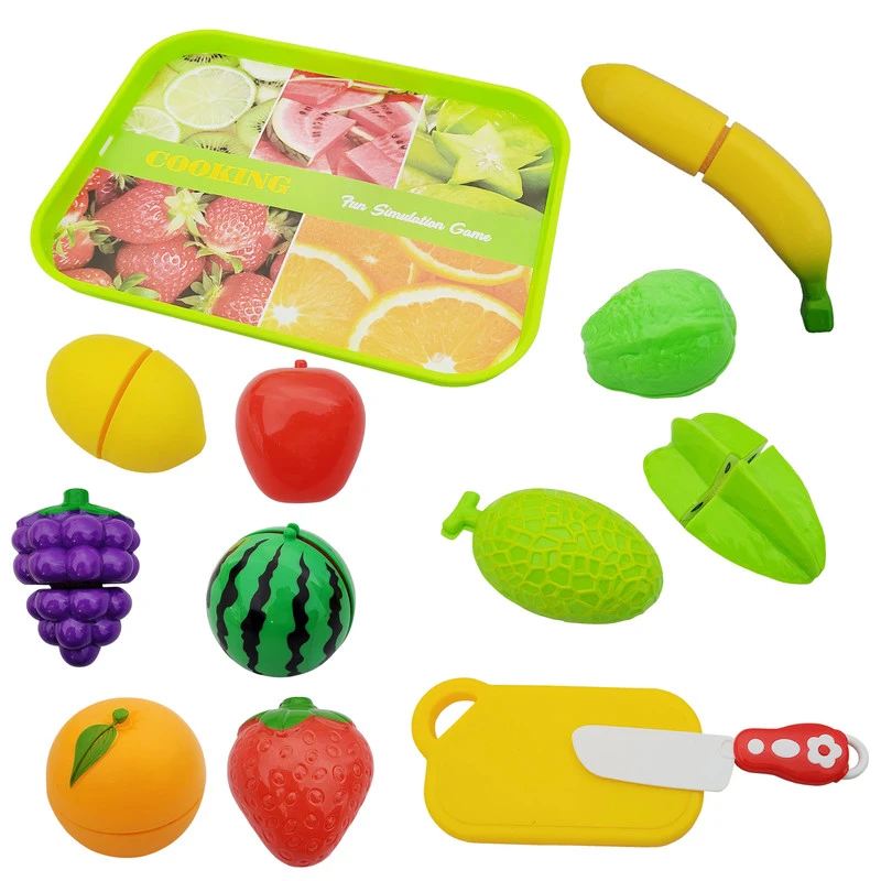 اسباب بازی مدل برش میوه طرح سینی کد 313 مجموعه 13 عددی