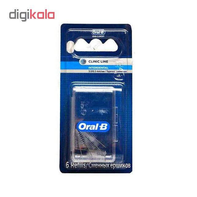 یدک مسواک بین دندانی اورال-بی کد 01 بسته 6 عددی