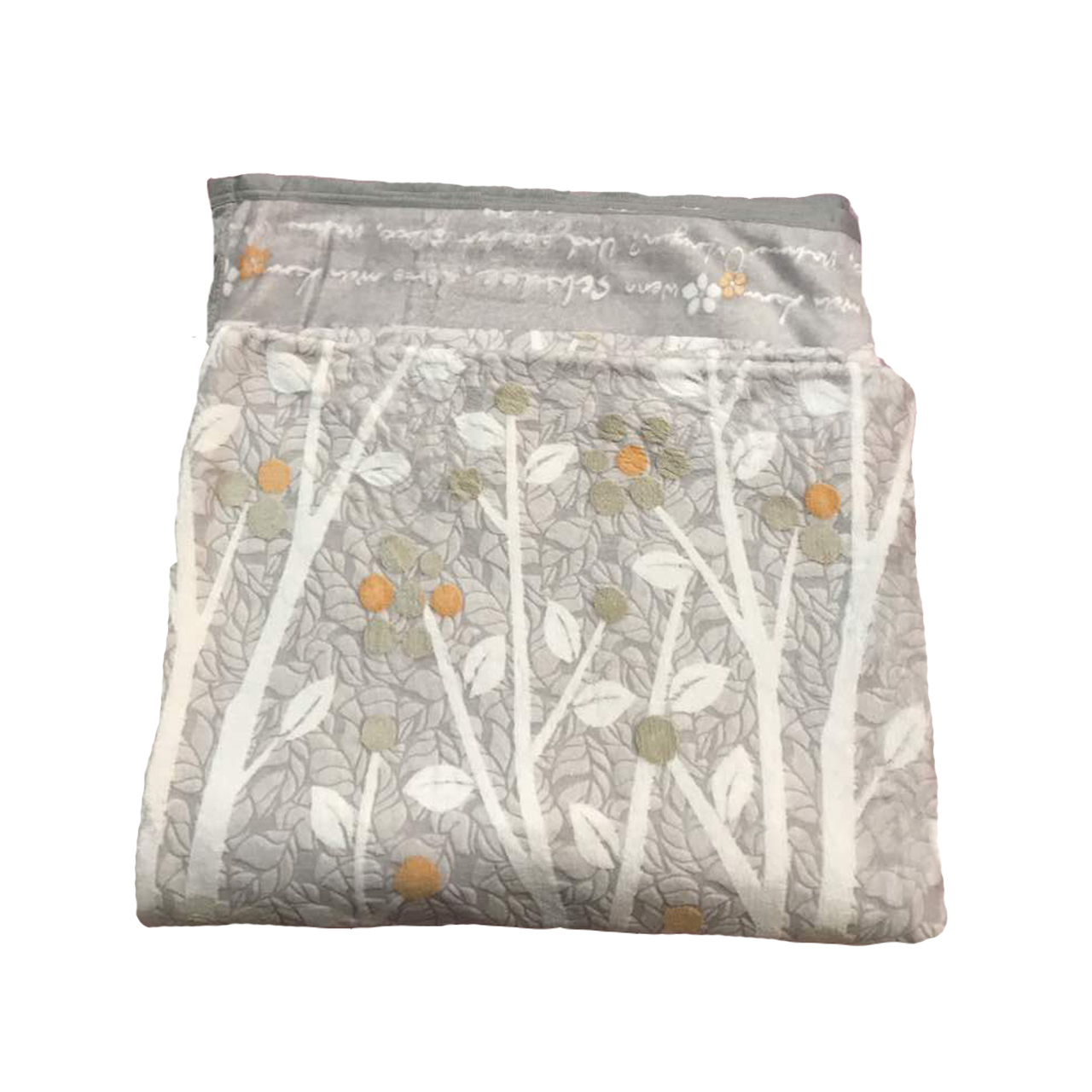 پتو مدل BL22 طرح پاییزی دو نفره سایز 220*240 سانتی متر