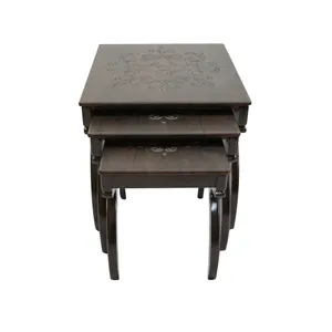 میز عسلی  ویانا کد 107SDG مجموعه 3 عددی