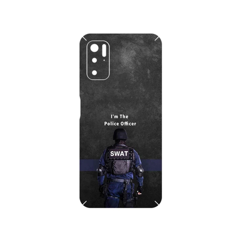 برچسب پوششی ماهوت مدل Police Officer مناسب برای گوشی موبایل شیائومی Poco M3 Pro 5G