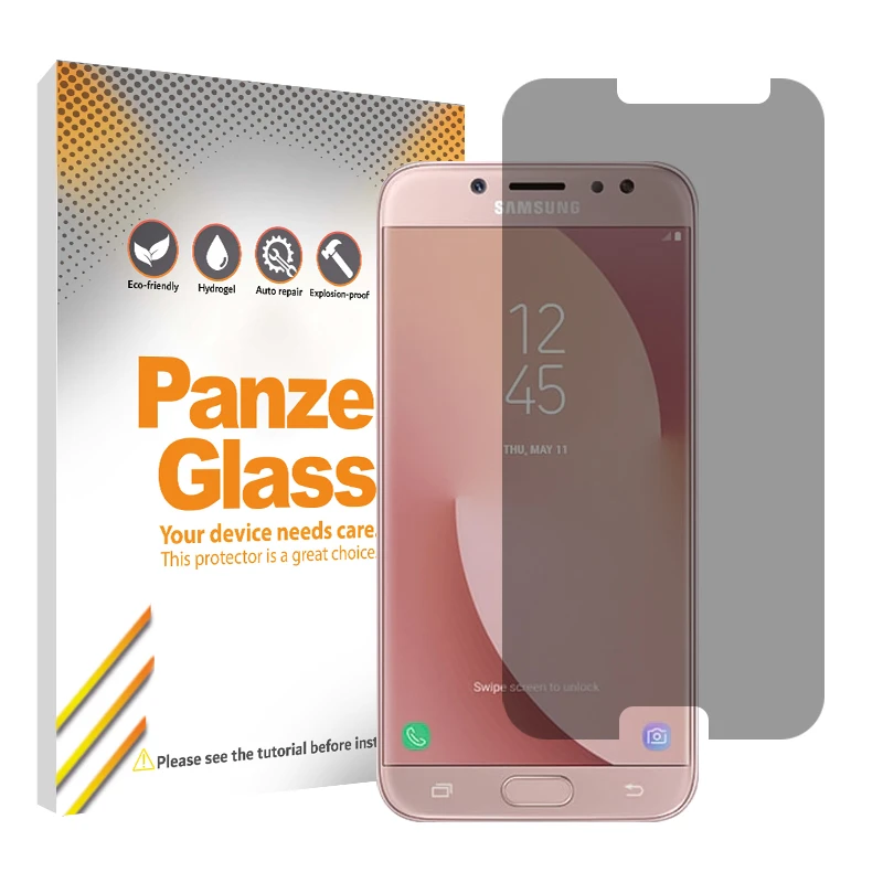 محافظ صفحه نمایش حریم شخصی پنزر گلس مدل Resistant مناسب برای گوشی موبایل سامسونگ Galaxy J7 Pro