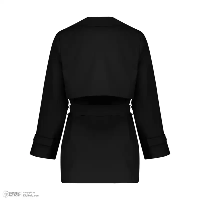 بارانی زنانه برنس مدل ژربا-99 رنگ مشکی