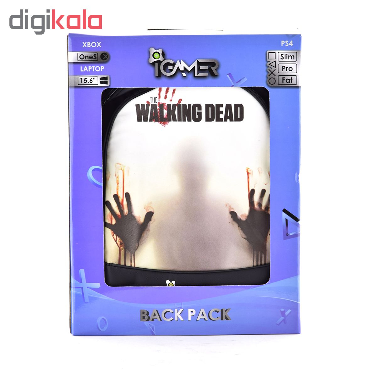 کوله پشتی آی گیمر طرح Walking Dead مناسب برای کنسول بازی