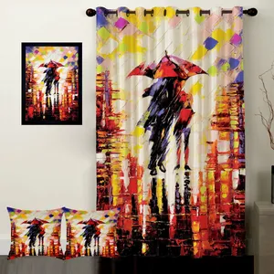 Rence S1-41105 Curtain with Tableau and Cushion