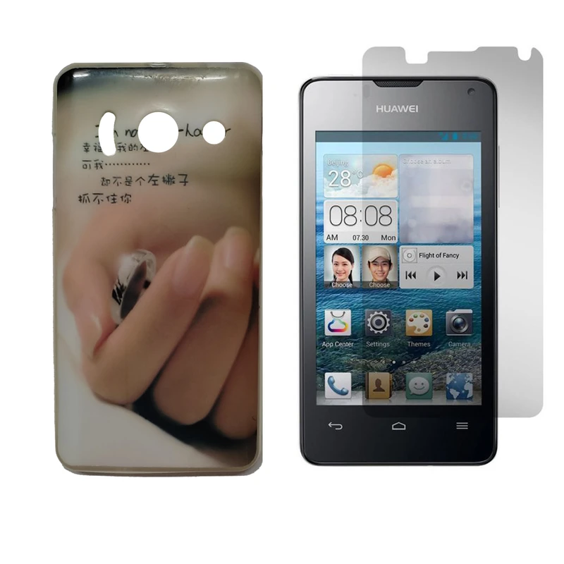 کاور طرح حلقه کد 01 مناسب برای گوشی موبایل هوآوی Ascend Y300 به همراه محافظ صفحه نمایش