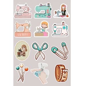 برچسب طرح خیاطی کد 381