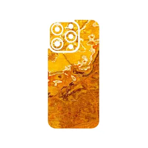 MAHOOT Gold Marble Cover Sticker for Apple iPhone 15 Pro