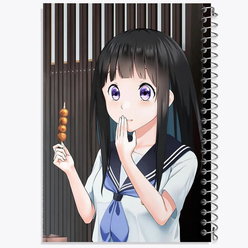 دفتر مشق 50 برگ خندالو مدل چیتاندا انیمه هیوکا Hyouka کد 17092